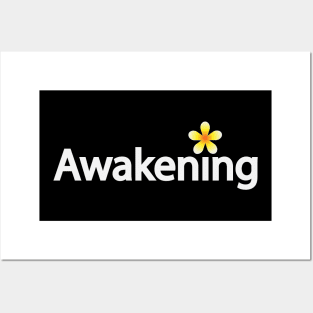 Awakening creative text design Posters and Art